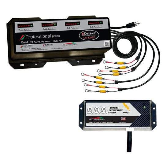 Dual Pro PS4 4 Bank Battery Charger w/2 Bank B.O.S. [PS4/BOS12V2] - Suncoast Marine & Auto Supply 