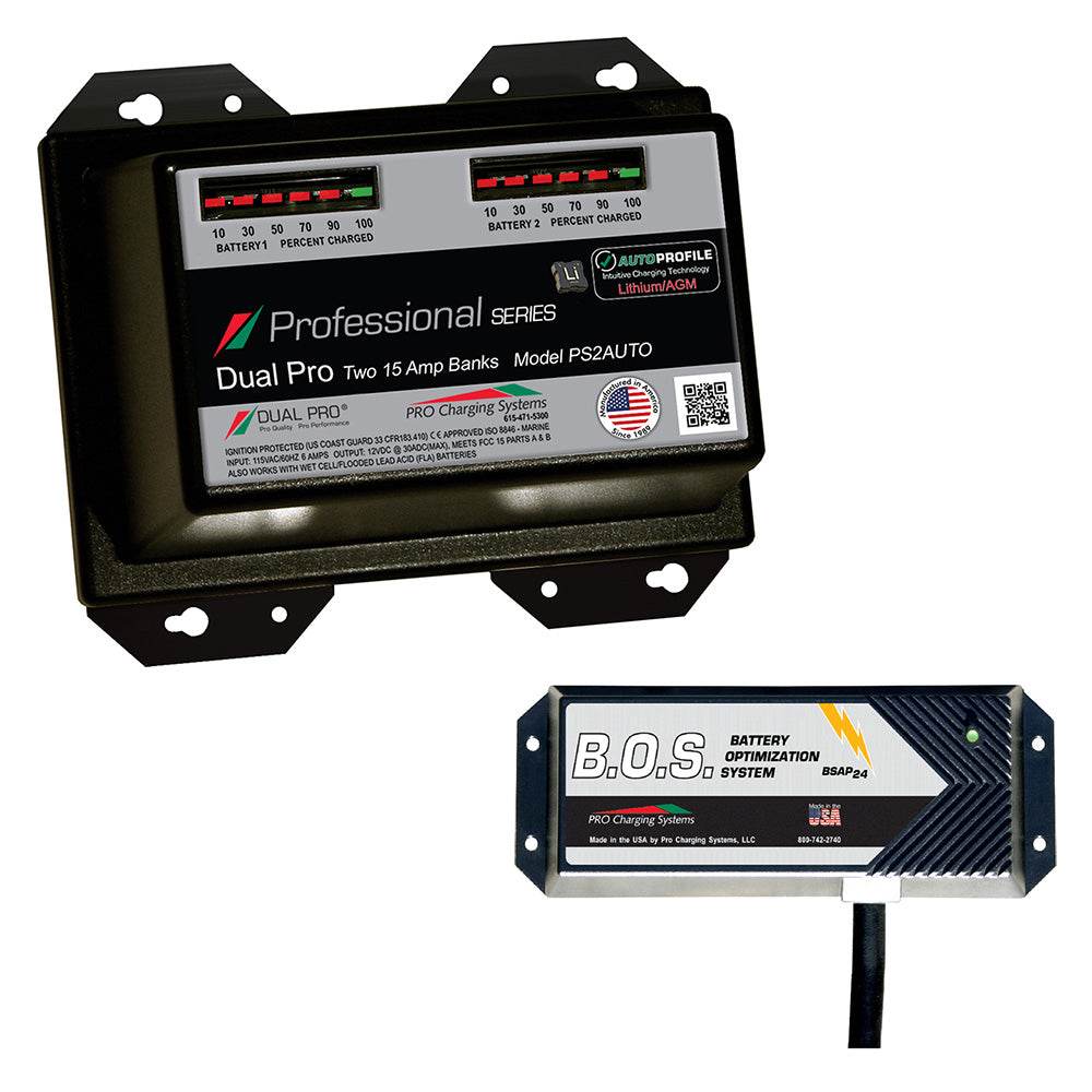 Dual Pro PS2 Auto 2 Bank Battery Charger w/2 Bank B.O.S. [PS2AUTO/BOS12V2] - Suncoast Marine & Auto Supply 