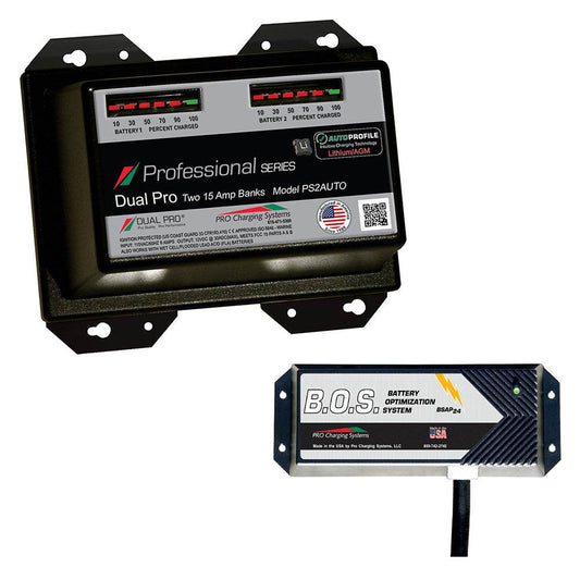 Dual Pro PS2 Auto 2 Bank Battery Charger w/2 Bank B.O.S. [PS2AUTO/BOS12V2] - Suncoast Marine & Auto Supply 