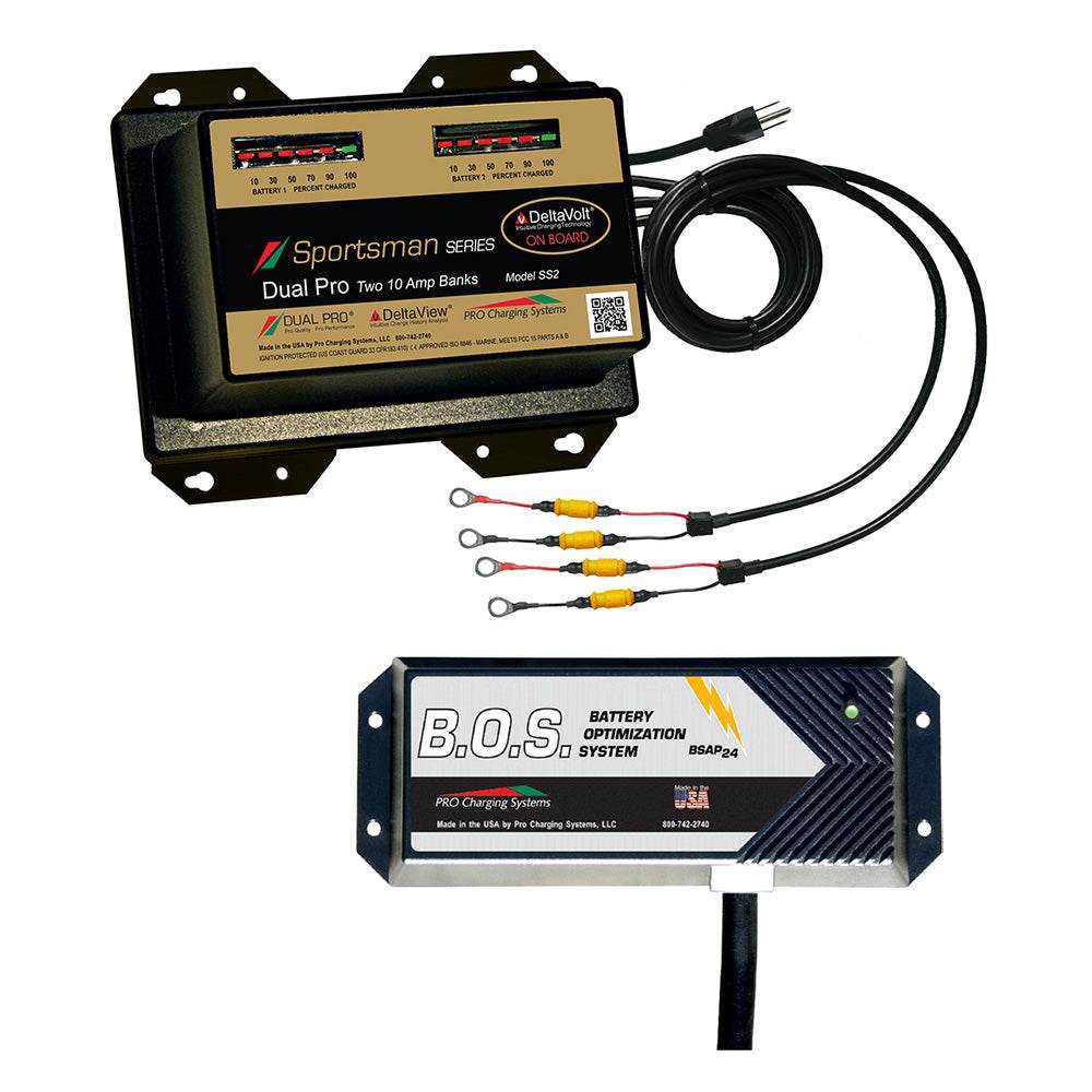 Dual Pro SS2 2 Bank Battery Charger w/2 Bank B.O.S. [SS2/BOS12V2] - Suncoast Marine & Auto Supply 
