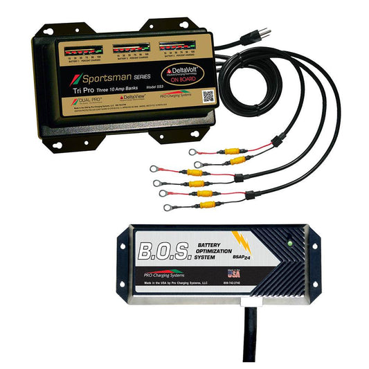 Dual Pro SS3 3 Bank Battery Charger w/3 Bank B.O.S. [SS3/BOS12V3] - Suncoast Marine & Auto Supply 
