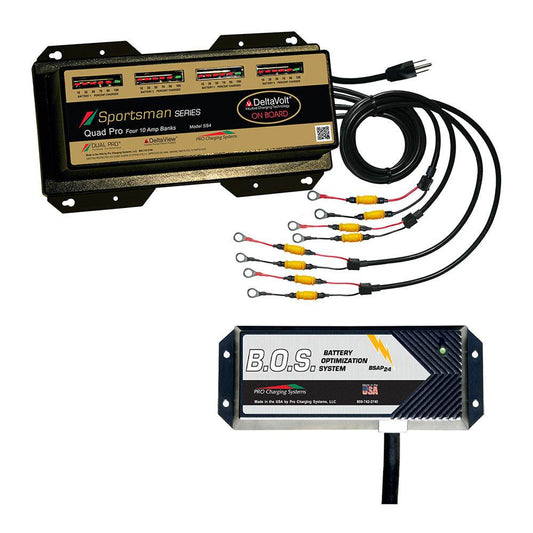 Dual Pro SS4 4 Bank Battery Charger w/3 Bank B.O.S. [SS4/BOS12V3] - Suncoast Marine & Auto Supply 