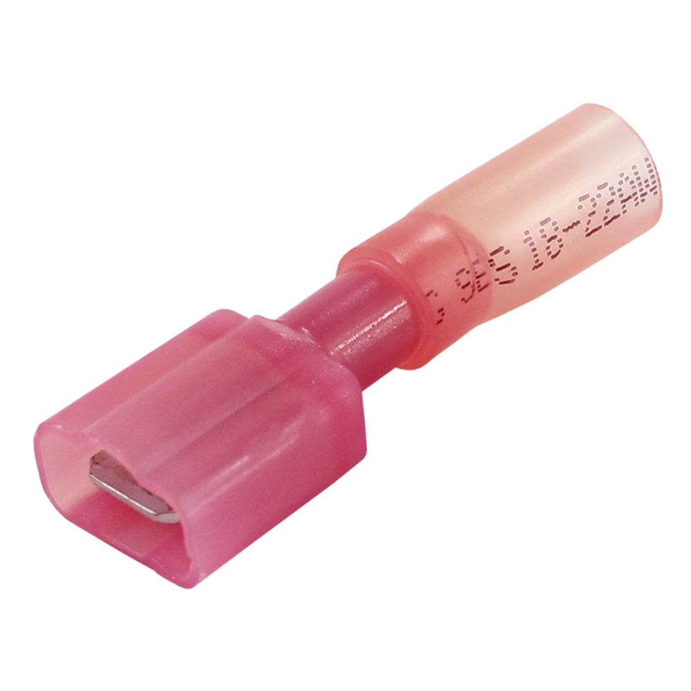 Pacer 22-18 AWG Fully-Insulated Male Disconnect Terminal - Red - 100 Pack [TDE18-250FIM-100] - Suncoast Marine & Auto Supply 