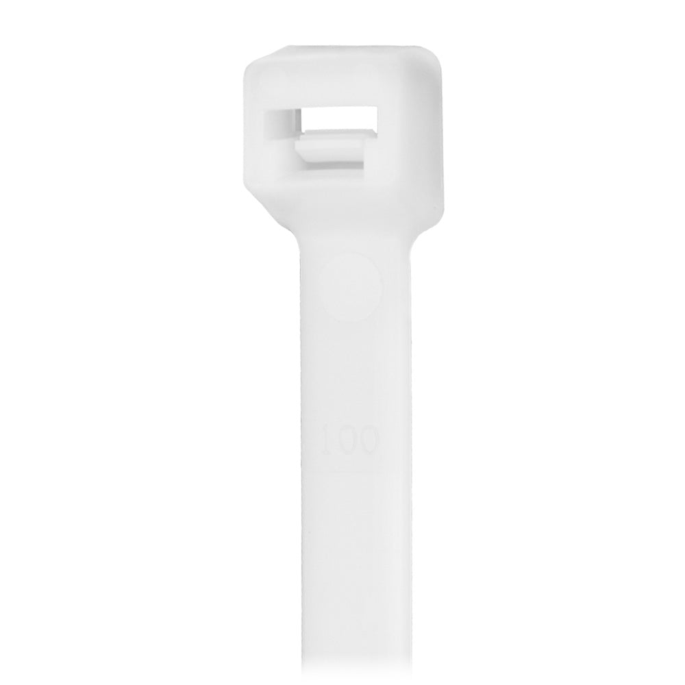 Suncoast Marine and Auto offers Pacer 4" Cable Tie - Natural Color - 18lb Tensile Strength - 1" Bundle Diameter - 100 Piece Bag [CT1M-100]