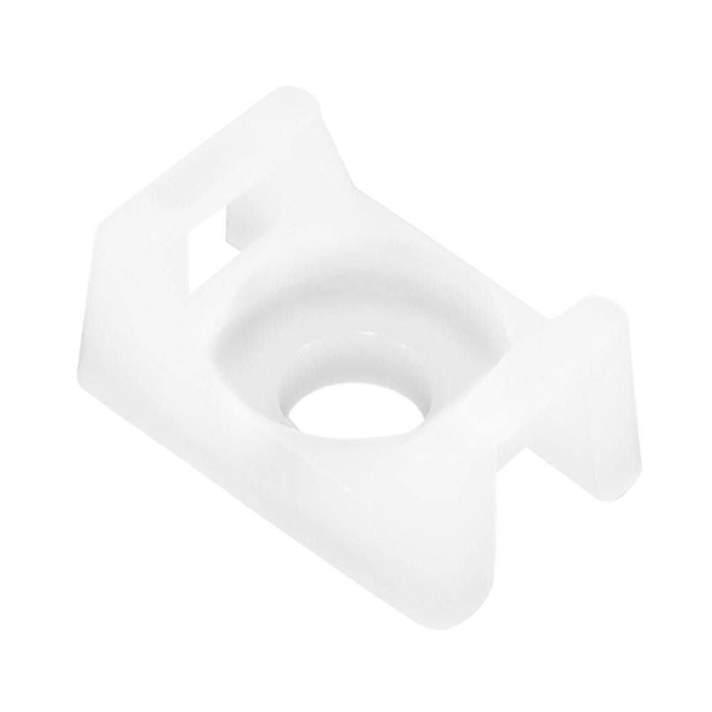 Pacer Screw Down Cable Tie Mount - #8 Screw Mount Method - Natural Color - 100 Pack [CTM2S8-100] - Suncoast Marine & Auto Supply 