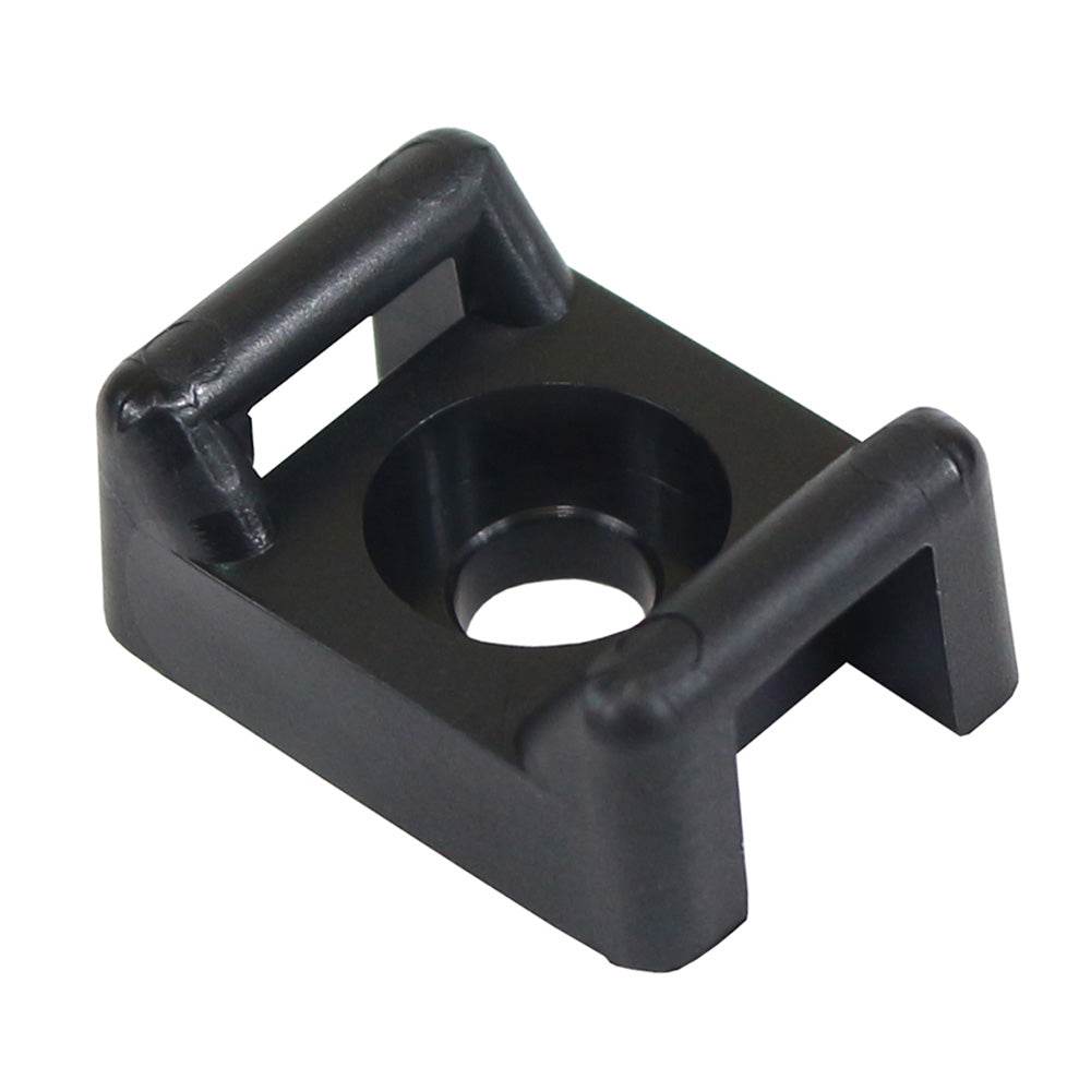 Pacer Screw Down Cable Tie Mount - #10 Screw Mount Method - Black - 100 Pack [CTM3S10BK-100] - Suncoast Marine & Auto Supply 