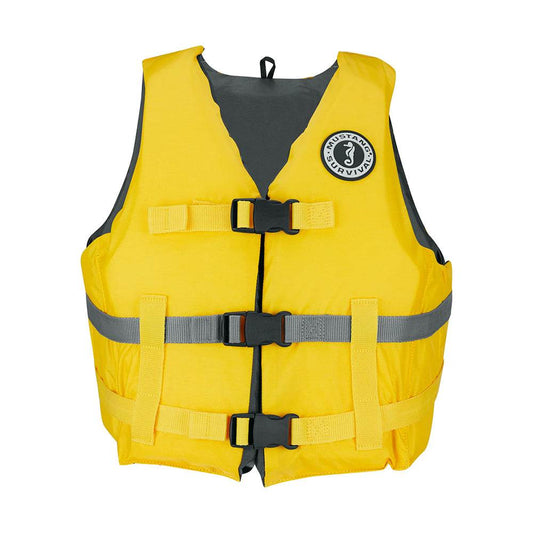 Mustang Livery Foam Vest - M/L - Yellow [MV7010-25-M/L] - Suncoast Marine & Auto Supply 