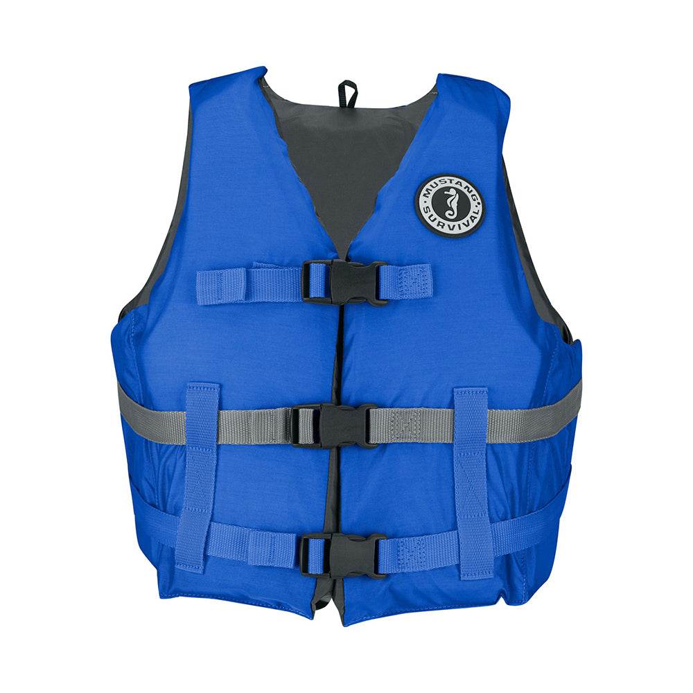 Mustang Livery Foam Vest - M/L - Blue [MV7010-131-M/L] - Suncoast Marine & Auto Supply 