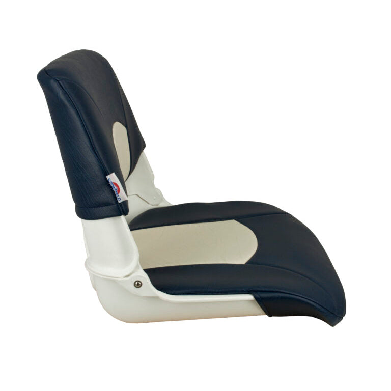Suncoast Marine and Auto offers Springfield Skipper Standard Seat Fold Down - White/Blue [1061016]