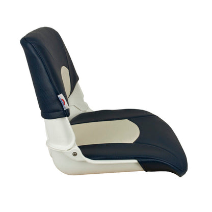 Suncoast Marine and Auto offers Springfield Skipper Standard Seat Fold Down - White/Blue [1061016]