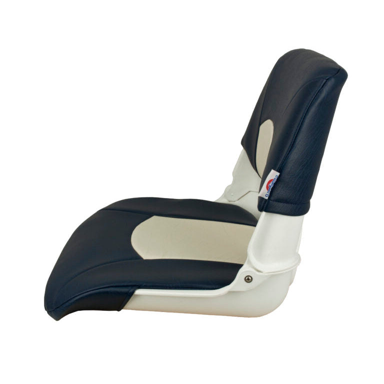 Suncoast Marine and Auto offers Springfield Skipper Standard Seat Fold Down - White/Blue [1061016]