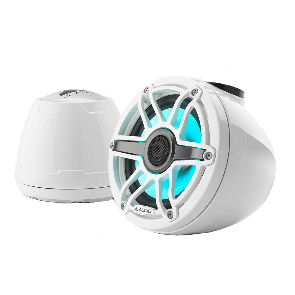 Suncoast Marine Supply offers JL Audio M6-650VEX-Gw-S-GwGw-i 6.5" VeX Enclosed Coaxial Speaker System M6 Series with LED and White Sport Grille