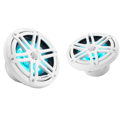 Suncoast Marine and Auto offers JL Audio® M3 Marine Speakers 6.5" with LED and White Sport Grille (M3-650X-S-Gw-i)