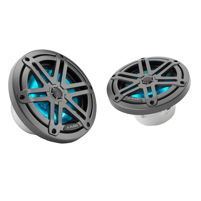 Suncoast Marine and Auto offers JL Audio M3 Marine Speakers 6.5" with LED and Gray Sport Grille (M3-650X-S-Gm-i)