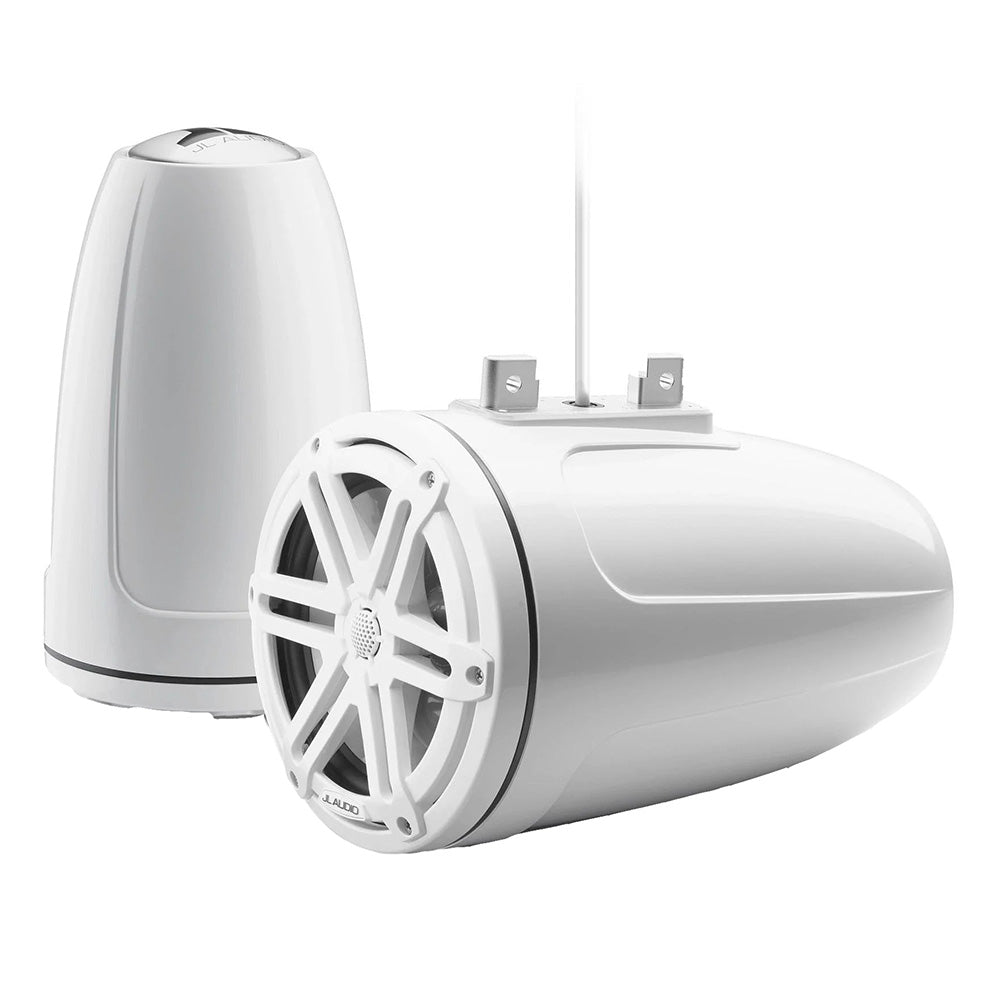 Suncoast Marine Supply offers JL Audio M3-770ETXv3-Gw-S-Gw 7.7" Enclosed Tower Coaxial Speakers M3 Series with White Sport Grille