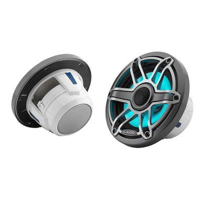 Suncoast Marine and Auto offers JL Audio M6 Marine Speakers 6.5" with LED and Titanium Sport Grille (M6-650X-S-GmTi-i)