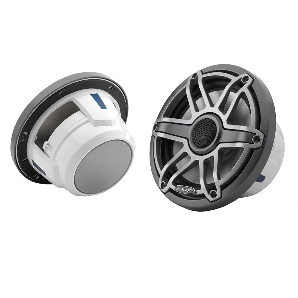 Suncoast Marine Supply offers JL Audio M6-770X-S-GmTi 7.7" Marine Coaxial Speakers M6 Series with Titanium Sport Grille
