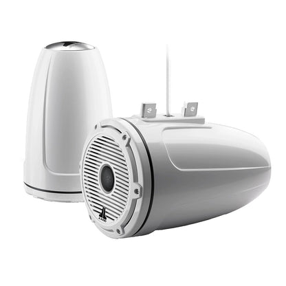 Suncoast Marine and Auto offers JL Audio M6 Series 7.7" Tower Speakers Gloss White and Black Classic Grille (M6-770ETXv3-Gw-C-GwGw)