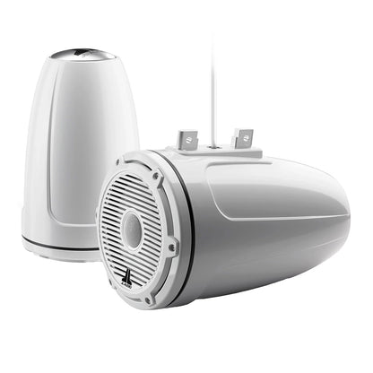 Suncoast Marine and Auto offers JL Audio® M6 Enclosed Tower Speakers 7.7" with White Classic Grille (M6-770ETXv3-Gw-C-3Gw)