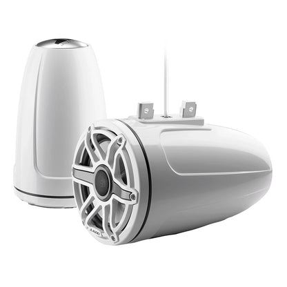 Suncoast Marine and Auto offers JL Audio® M6 Enclosed Tower Speakers 7.7" with White Sport Grille (M6-770ETXv3-Gw-S-GwGw)