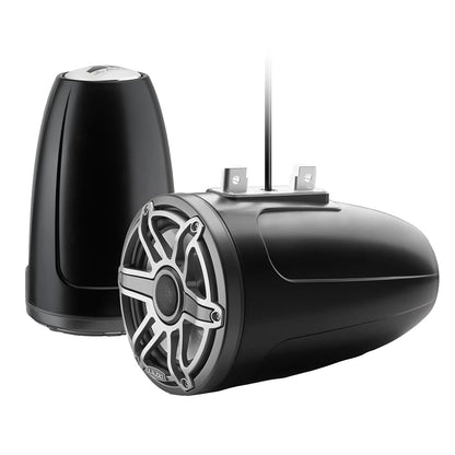 Suncoast Marine and Auto offers JL Audio® M6 Enclosed Tower Speakers 7.7" with Titanium Sport Grille (M6-770ETXv3-Sb-S-GmTi)