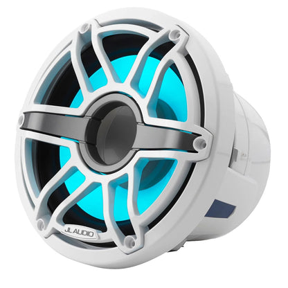 Suncoast Marine and Auto offers JL Audio M6 Marine Subwoofer 8" LED and White Sport Grille (M6-8IB-S-GwGw-i-4)