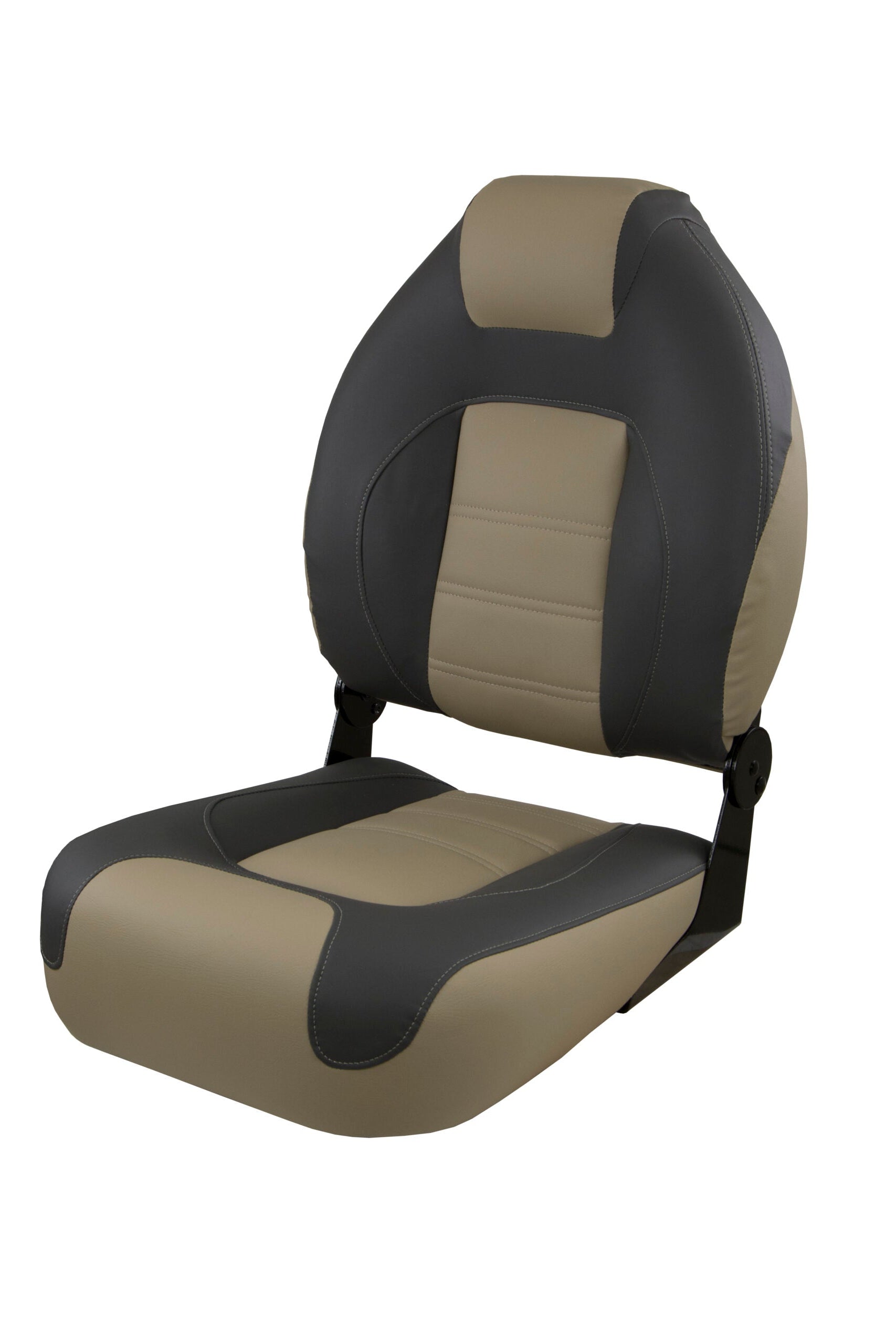 Suncoast Marine Supply offers Springfield OEM Fold-Down Boat Seat – Charcoal/Tan