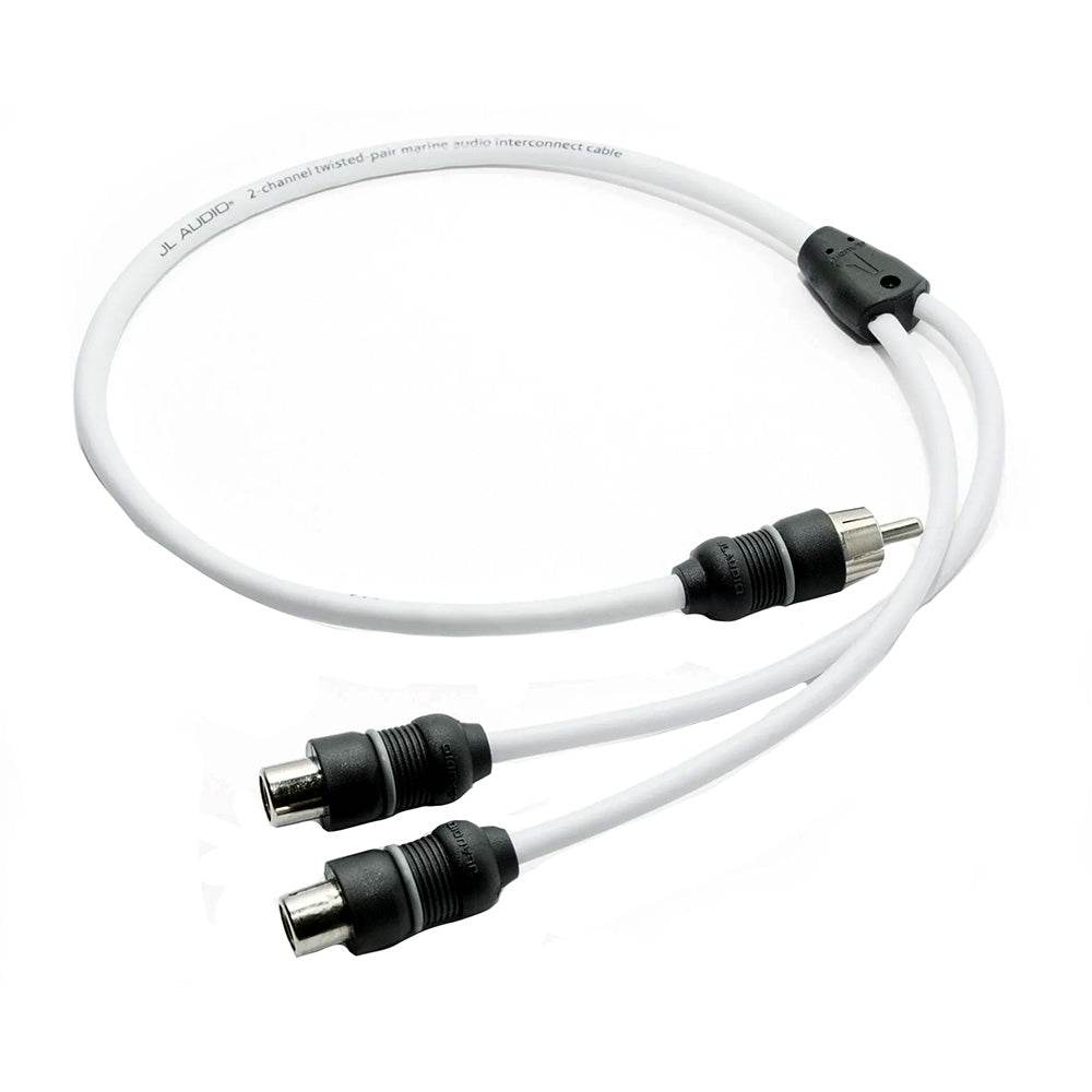 JL Audio 2 Channel Marine Audio Y-Adaptor 1 Male Plug to 2 Female Jacks - XMD-WHTAICY-1M2F [010-13553-00] - Suncoast Marine & Auto Supply 