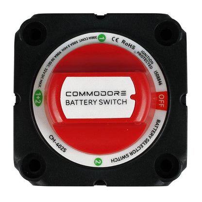 Commodore 4-Position Compact Dual Battery Selector Switch [CM-402S] - Suncoast Marine & Auto Supply 