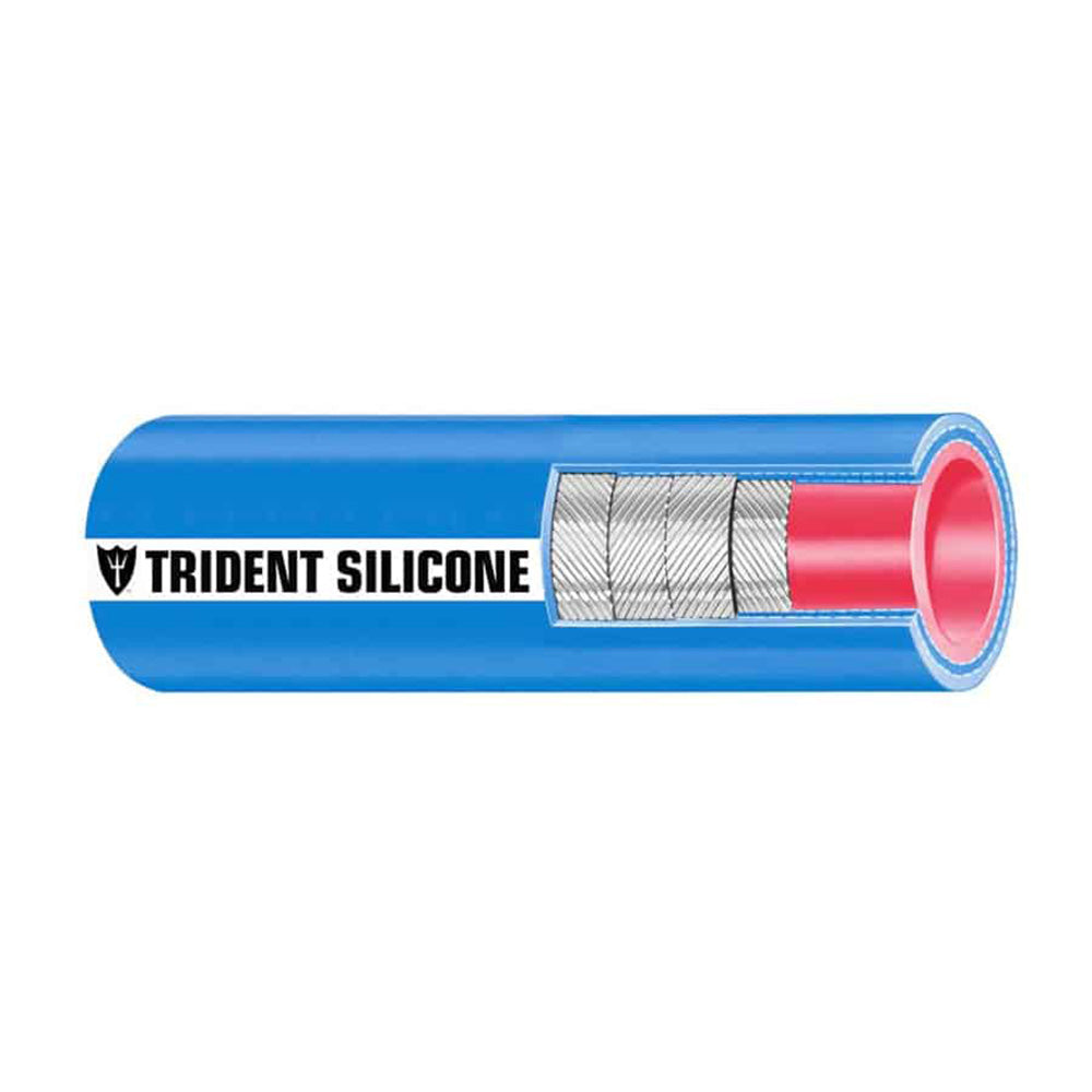 Suncoast Marine and Auto offers Trident Marine 3-1/2" x 36" Blue Silicone Wet Exhaust Hose [202V3120-36]