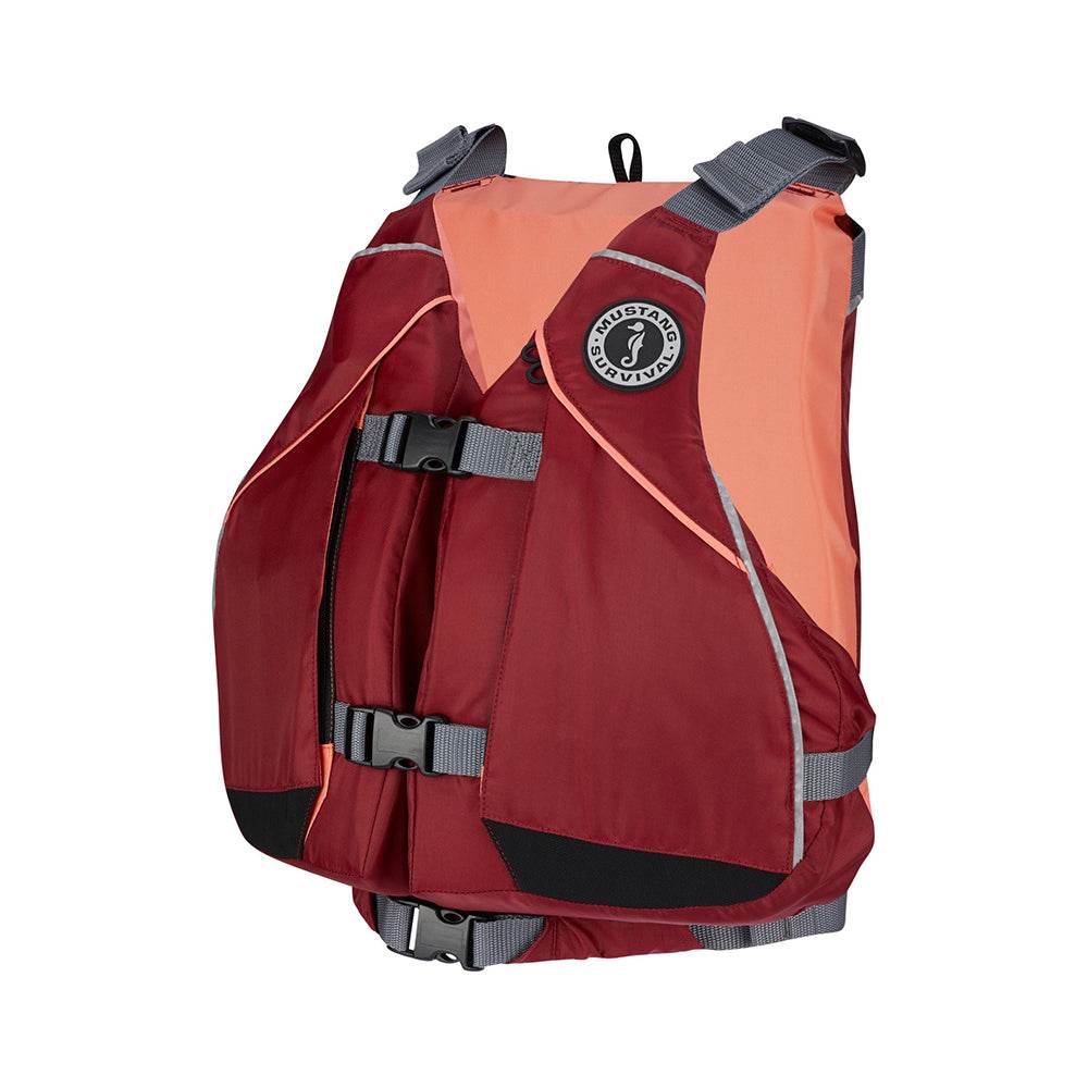 Mustang Women's Moxie Foam Life Vest - XS/S - Merlot/Coral [MV807502-857-XS/S] - Suncoast Marine & Auto Supply 