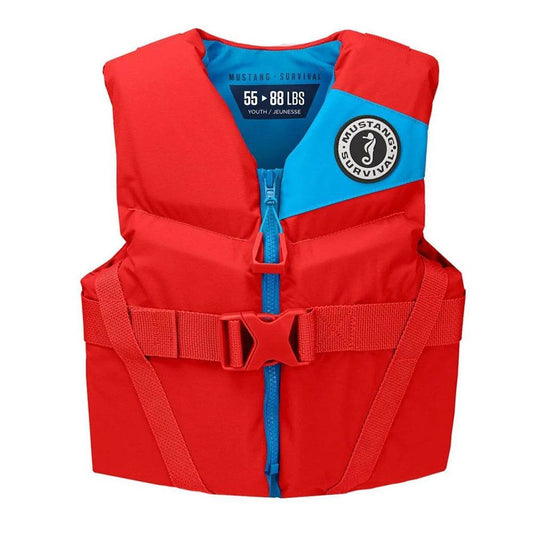 Mustang Youth REV Foam Life Vest - Imperial Red [MV357002-277-0] - Suncoast Marine & Auto Supply 