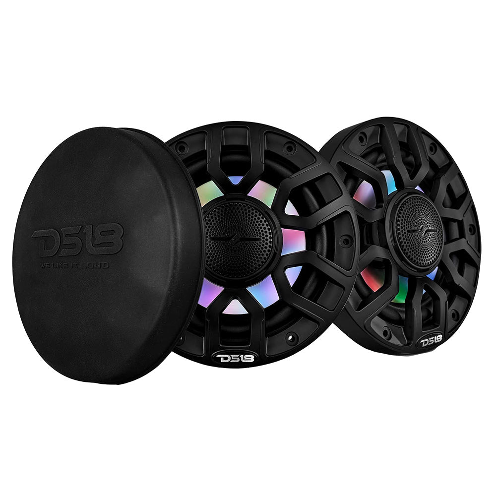 Suncoast Marine Supply offers DS18 NXL-IQ6/BK 6.5" 2-Way Marine Speakers w/ RGB LED