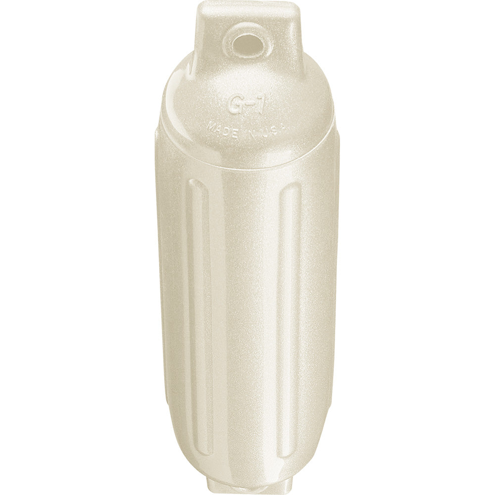 Suncoast Marine and Auto offers Polyform G-1 Twin Eye Fender 3.5" x 12.8" - Metallic White [G-1 METALLIC WHITE]