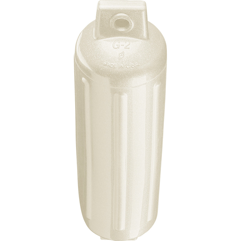 Suncoast Marine and Auto offers Polyform G-2 Twin Eye Fender 4.5" x 15.5" - Metallic White [G-2 METALLIC WHITE]