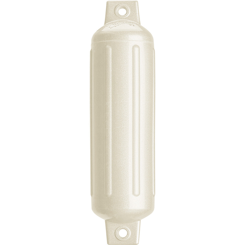 Suncoast Marine and Auto offers Polyform G-2 Twin Eye Fender 4.5" x 15.5" - Metallic White [G-2 METALLIC WHITE]