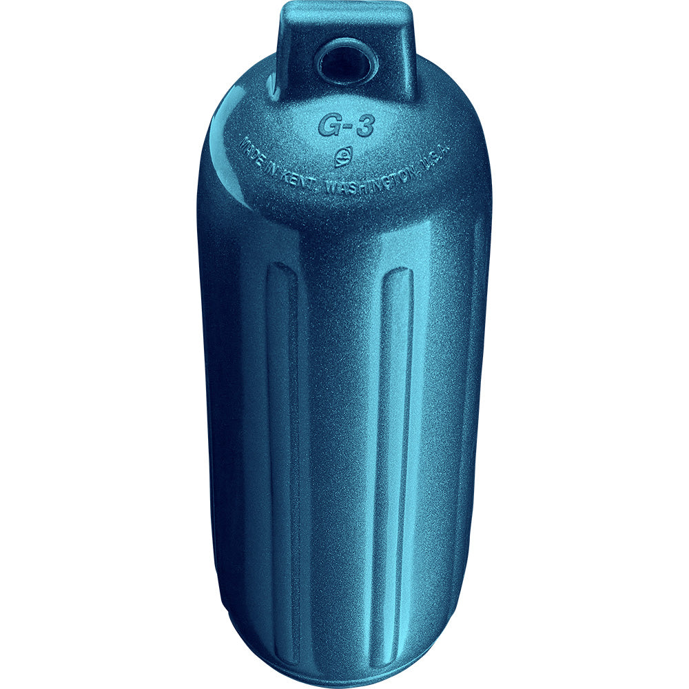 Suncoast Marine and Auto offers Polyform G-3 Twin Eye Fender 5.5" x 19" - Metallic Blue [G-3 METALLIC BLUE]