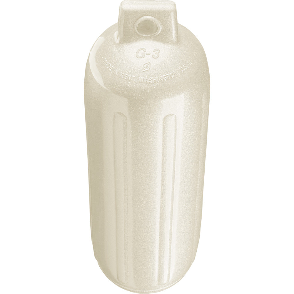 Suncoast Marine and Auto offers Polyform G-3 Twin Eye Fender 5.5" x 19" - Metallic White [G-3 METALLIC WHITE]