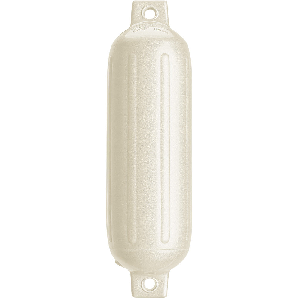 Suncoast Marine and Auto offers Polyform G-3 Twin Eye Fender 5.5" x 19" - Metallic White [G-3 METALLIC WHITE]