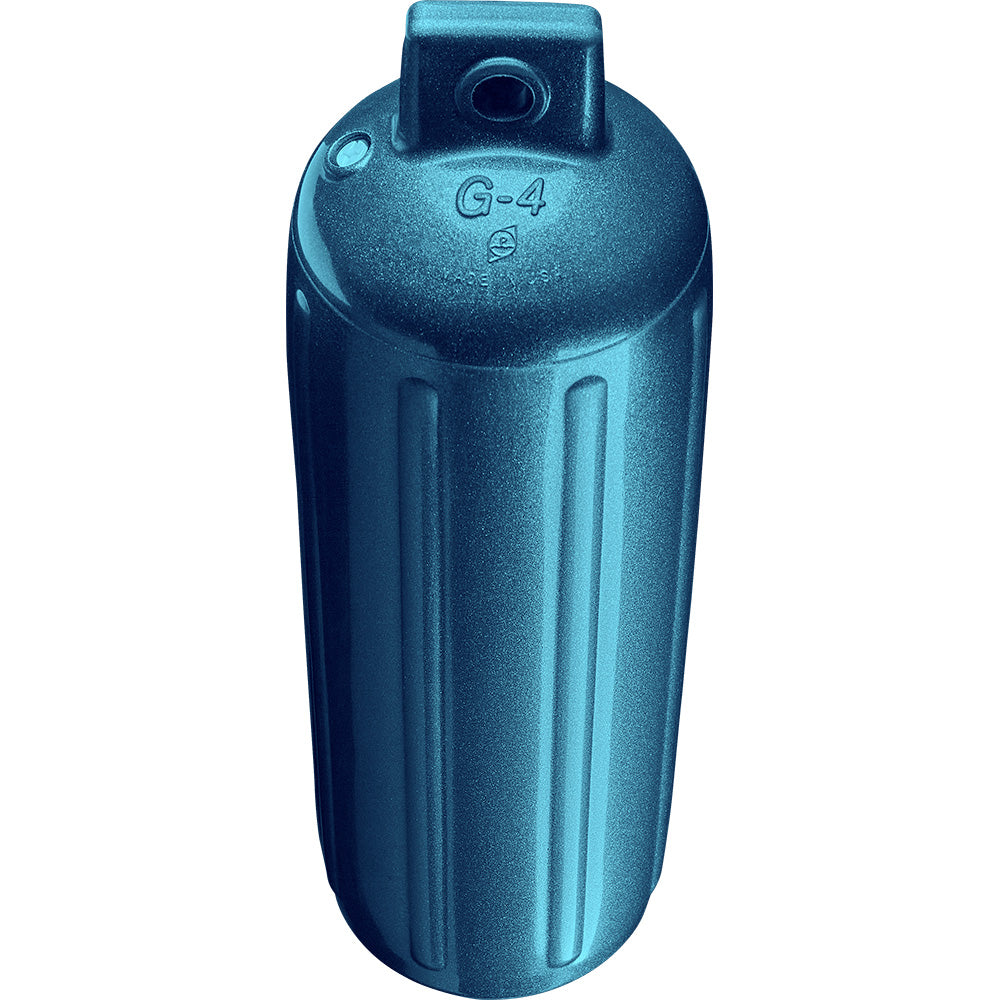 Suncoast Marine and Auto offers Polyform G-4 Twin Eye Fender 6.5" x 22" - Metallic Blue [G-4 METALLIC BLUE]