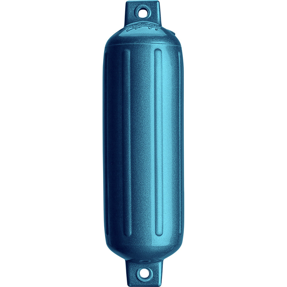 Suncoast Marine and Auto offers Polyform G-4 Twin Eye Fender 6.5" x 22" - Metallic Blue [G-4 METALLIC BLUE]