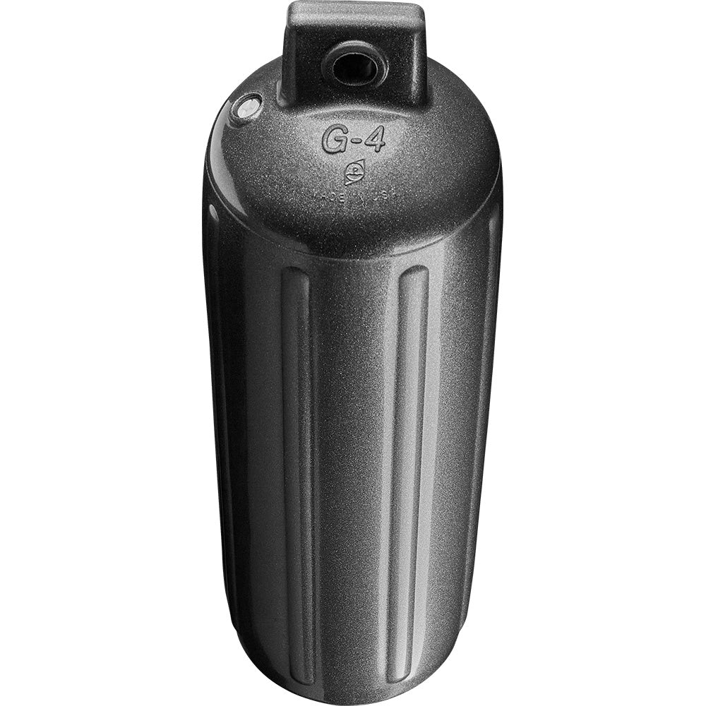 Suncoast Marine and Auto offers Polyform G-4 Twin Eye Fender 6.5" x 22" - Metallic Graphite [G-4 METALLIC GRAPHITE]