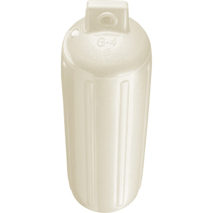 Suncoast Marine and Auto offers Polyform G-4 Twin Eye Fender 6.5" x 22" - Metallic White [G-4 METALLIC WHITE]