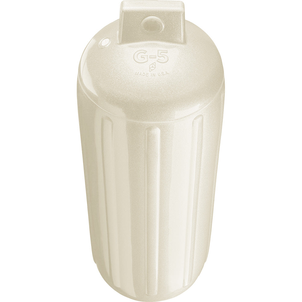 Suncoast Marine and Auto offers Polyform G-5 Twin Eye Fender 8.8" x 26.8" - Metallic White [G-5 METALLIC WHITE]