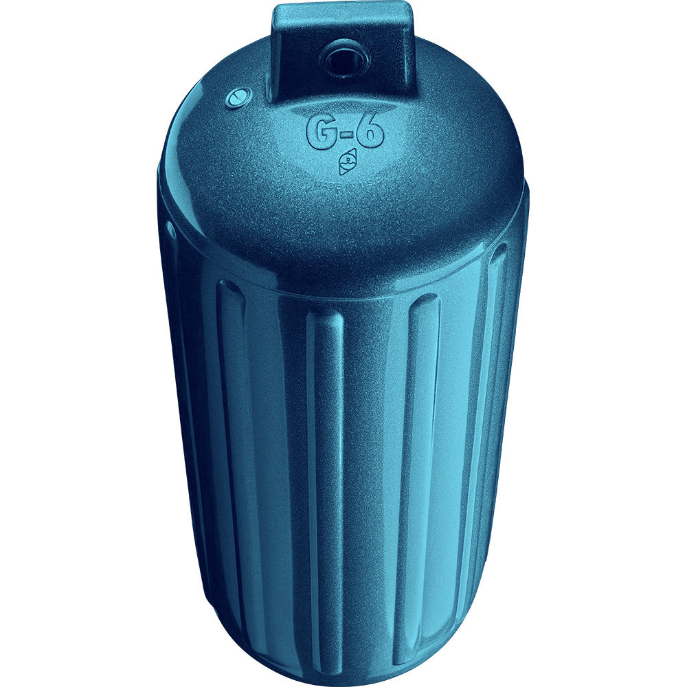 Suncoast Marine and Auto offers Polyform G-6 Twin Eye Fender 11" x 30" - Metallic Blue [G-6 METALLIC BLUE]