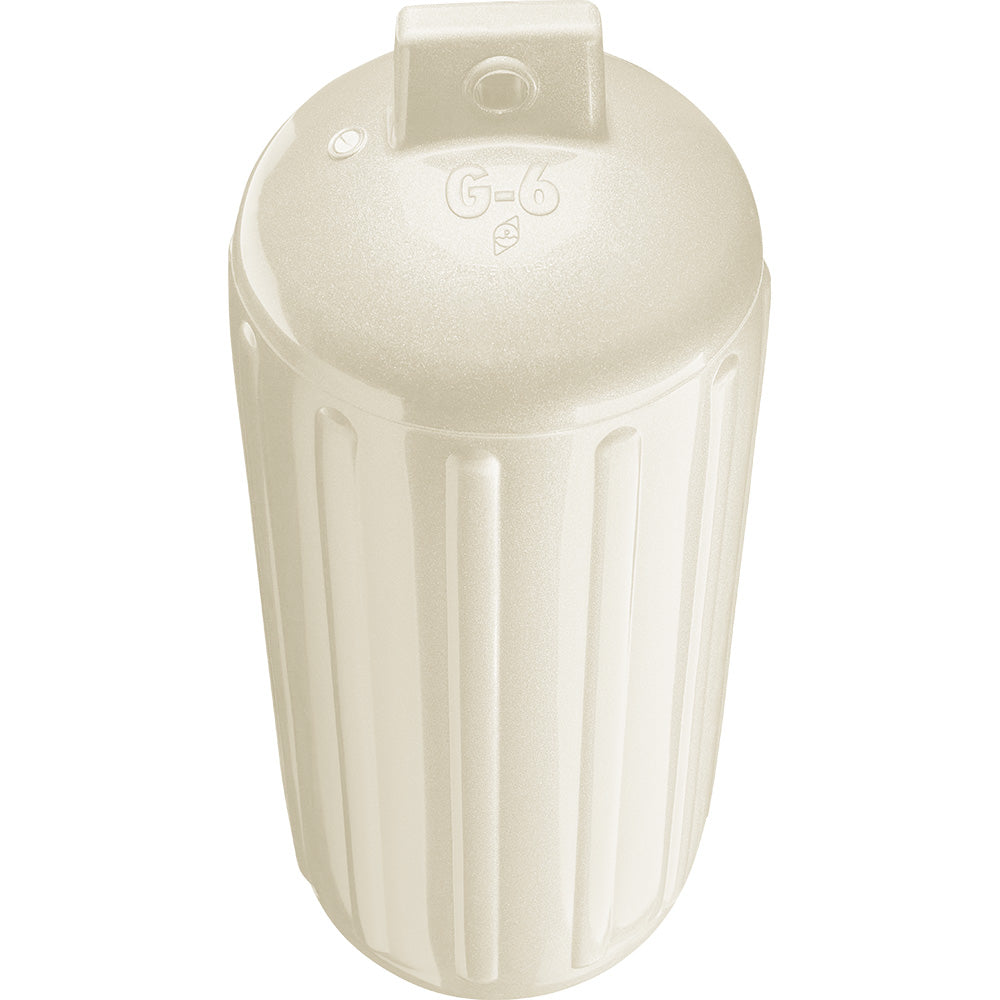 Suncoast Marine and Auto offers Polyform G-6 Twin Eye Fender 11" x 30" - Metallic White [G-6 METALLIC WHITE]
