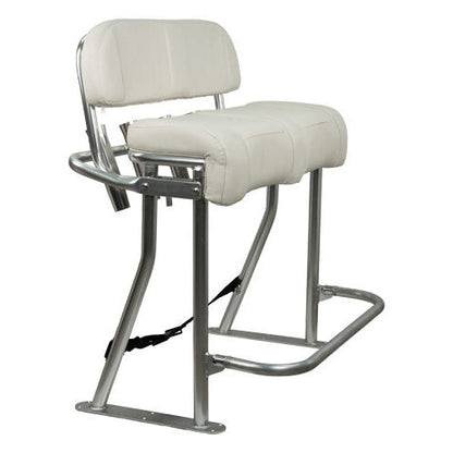 SPRINGFIELD Leaning Post Package with Footrest (1080080-06) White Leaning Stand, Cushions, Back Rest, Foot Rest, Rod Holder, and Strap (Entire Package)