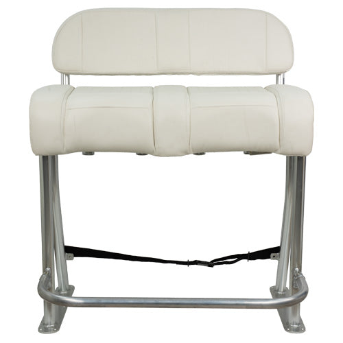 SPRINGFIELD Leaning Post Package with Footrest (1080080-06) White Leaning Stand, Cushions, Back Rest, Foot Rest, Rod Holder, and Strap (Entire Package)