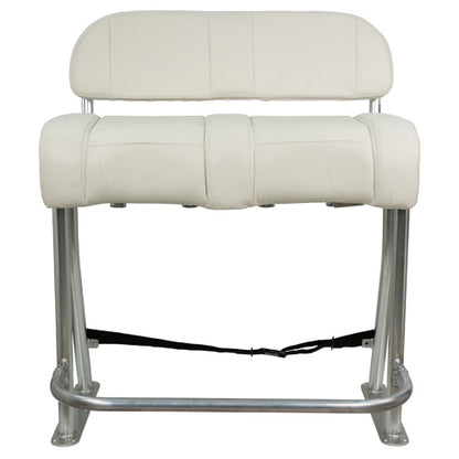 SPRINGFIELD Leaning Post Package with Footrest (1080080-06) White Leaning Stand, Cushions, Back Rest, Foot Rest, Rod Holder, and Strap (Entire Package)