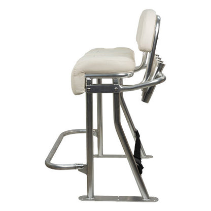SPRINGFIELD Leaning Post Package with Footrest (1080080-06) White Leaning Stand, Cushions, Back Rest, Foot Rest, Rod Holder, and Strap (Entire Package)